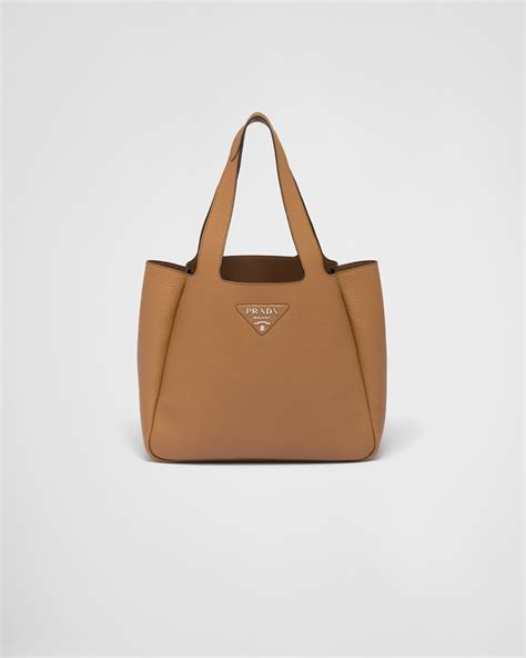 prada caramel tote|Caramel Large Leather Tote Bag .